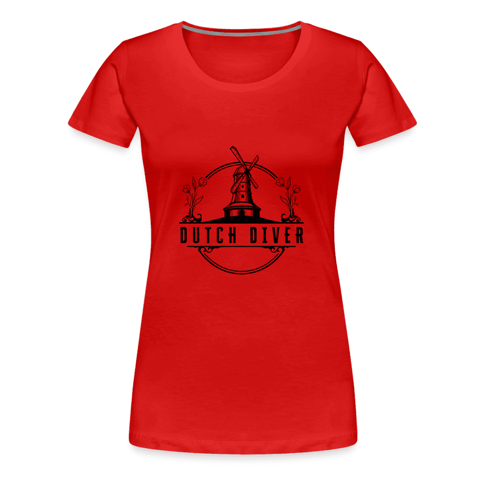 Dutch diver - T-shirt (dames) - red
