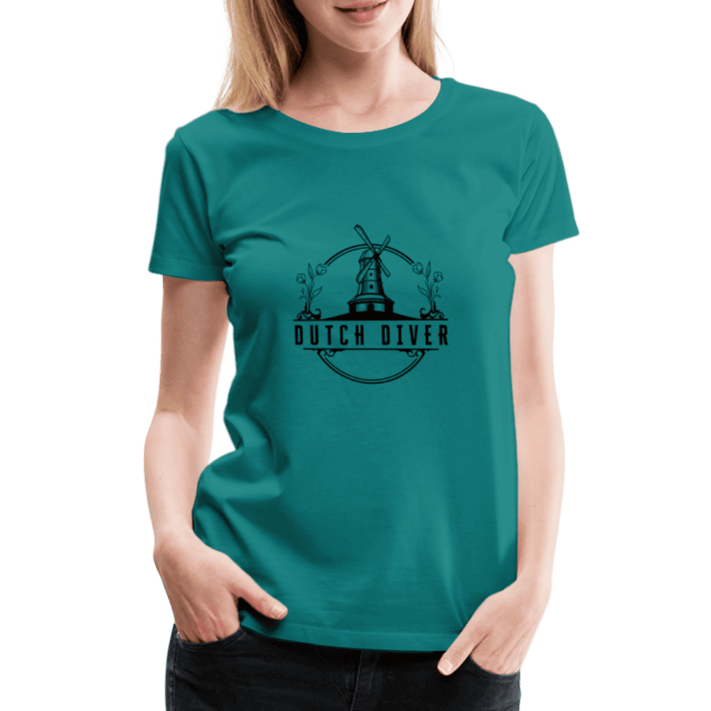 Dutch diver - T-shirt (dames) - diva blue
