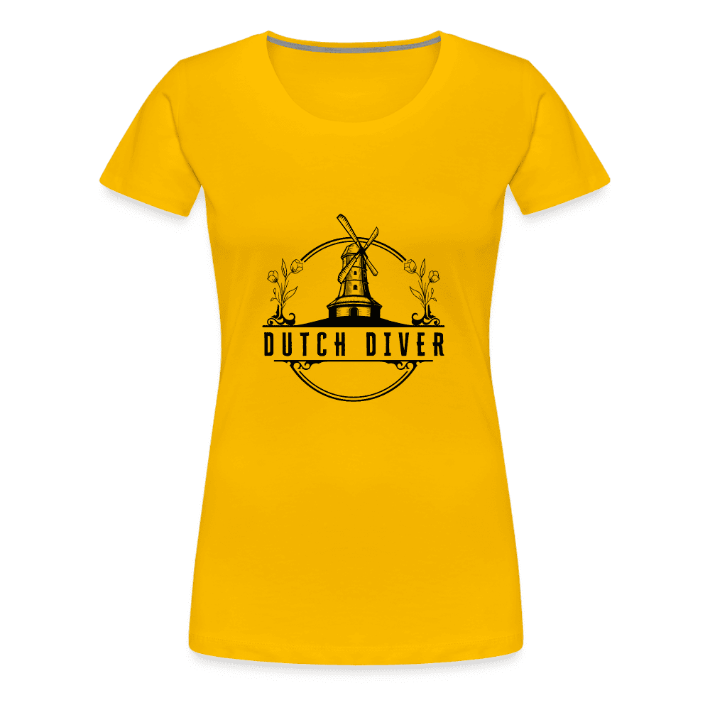 Dutch diver - T-shirt (dames) - sun yellow