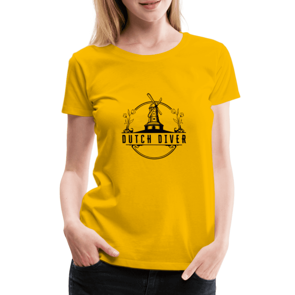 Dutch diver - T-shirt (dames) - sun yellow