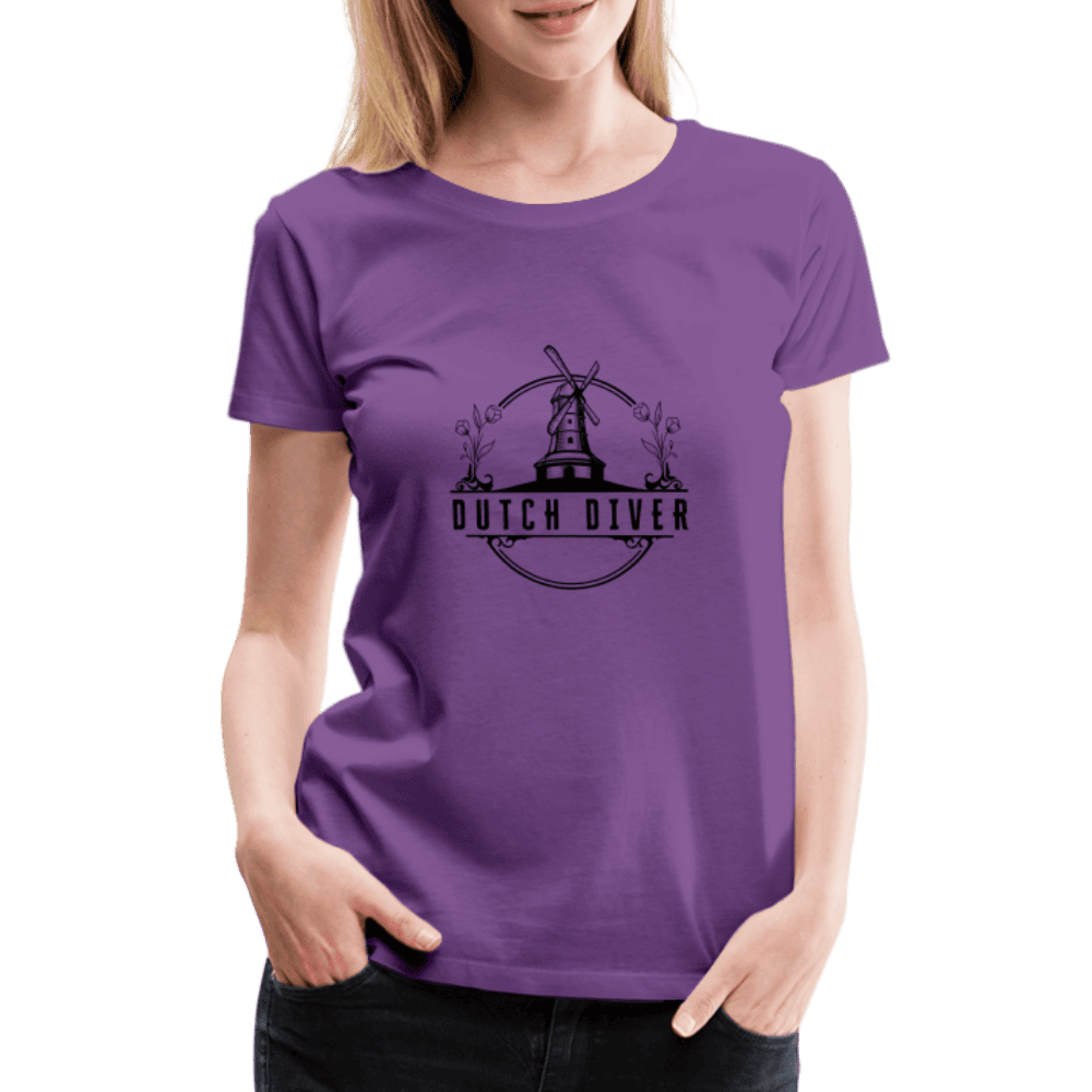 Dutch diver - T-shirt (dames) - purple