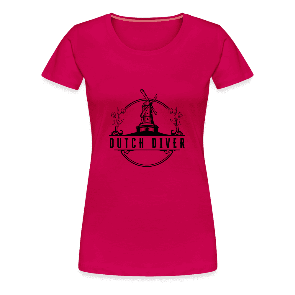 Dutch diver - T-shirt (dames) - dark pink