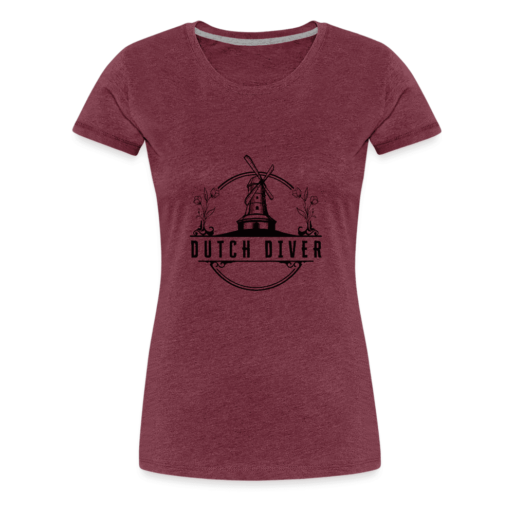Dutch diver - T-shirt (dames) - heather burgundy