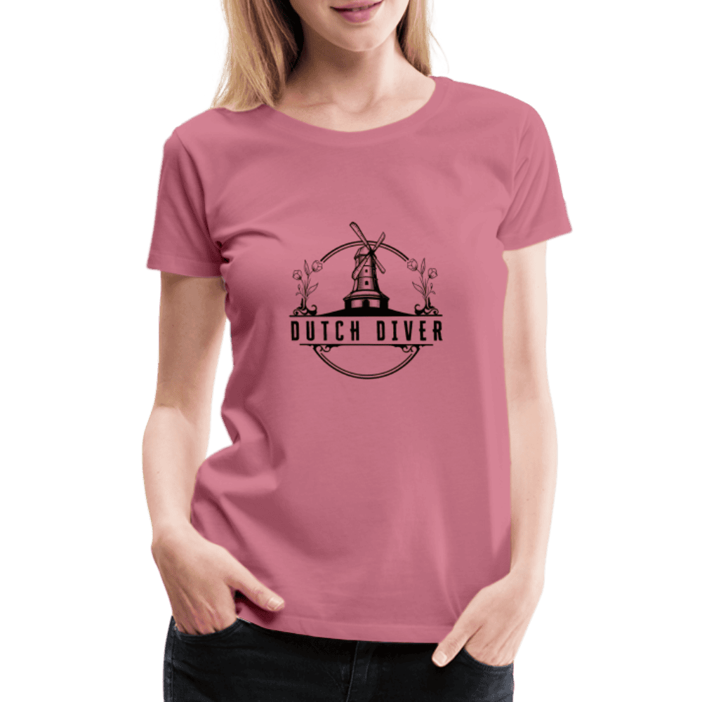 Dutch diver - T-shirt (dames) - mauve