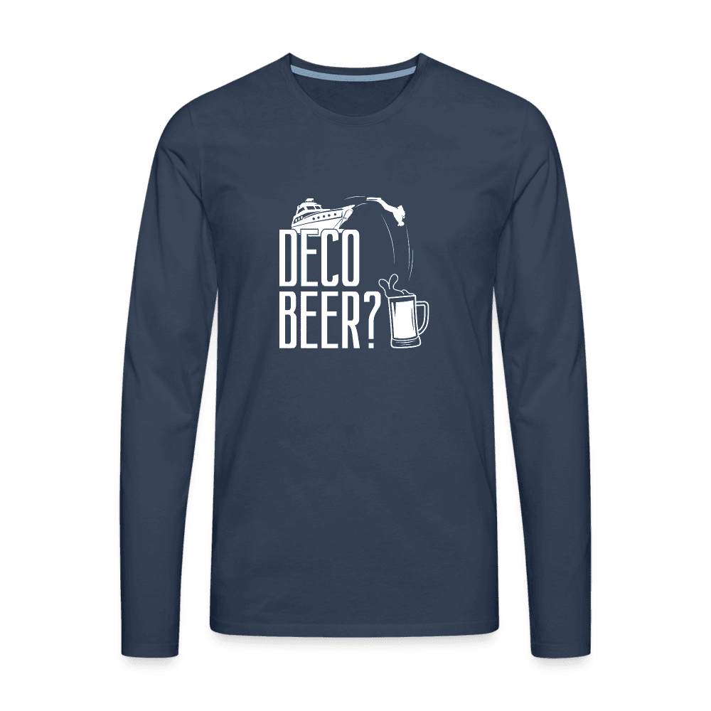 Deco beer - longsleeve (heren) - navy
