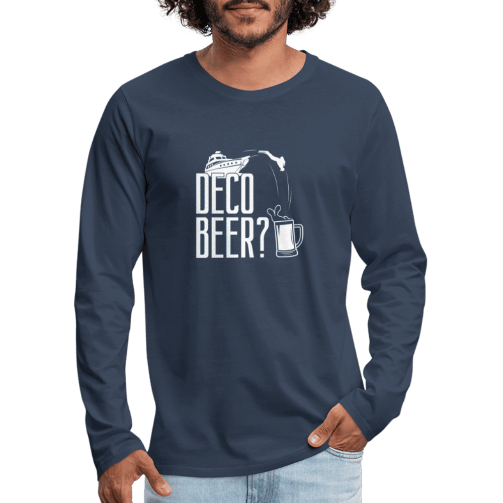 Deco beer - longsleeve (heren) - navy