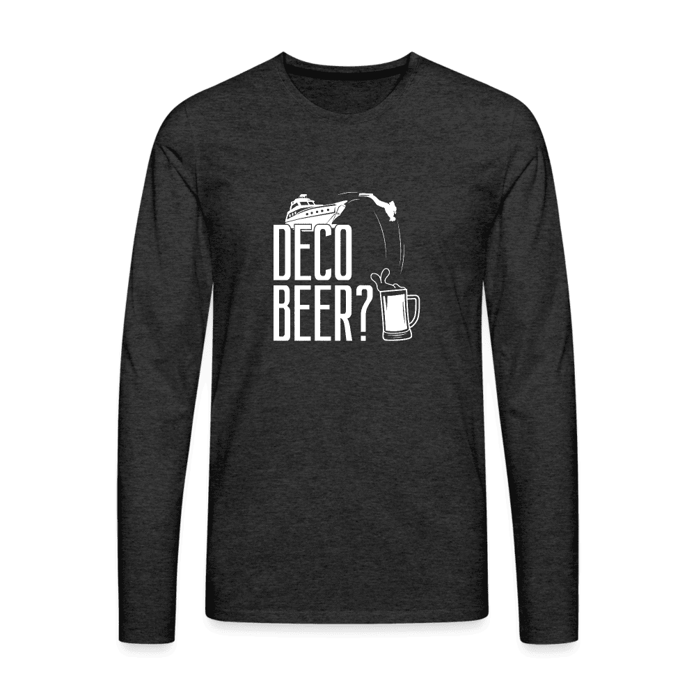 Deco beer - longsleeve (heren) - charcoal grey