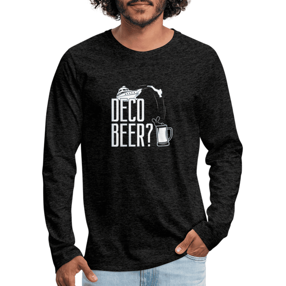Deco beer - longsleeve (heren) - charcoal grey
