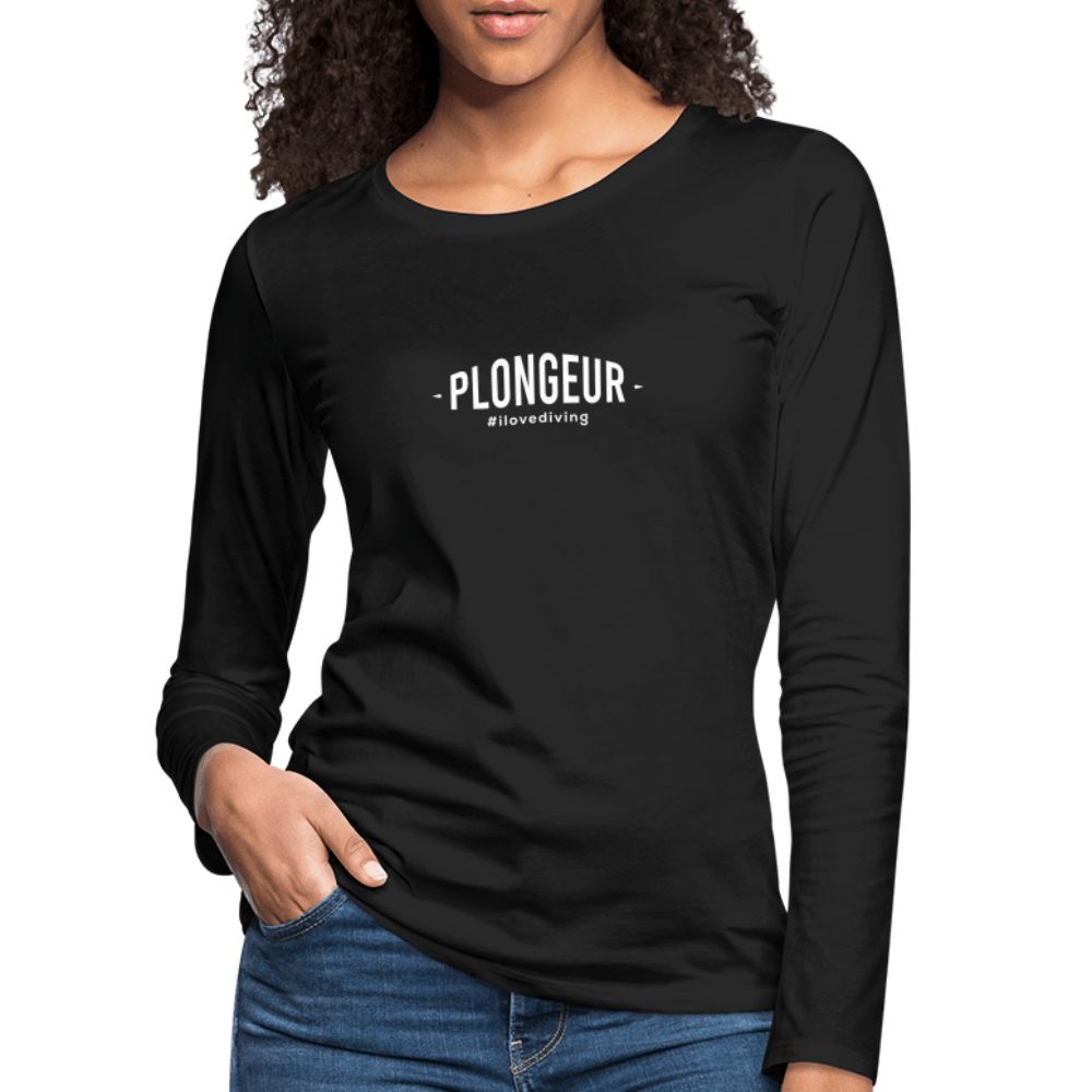 Plongeur - longsleeve (dames) - black