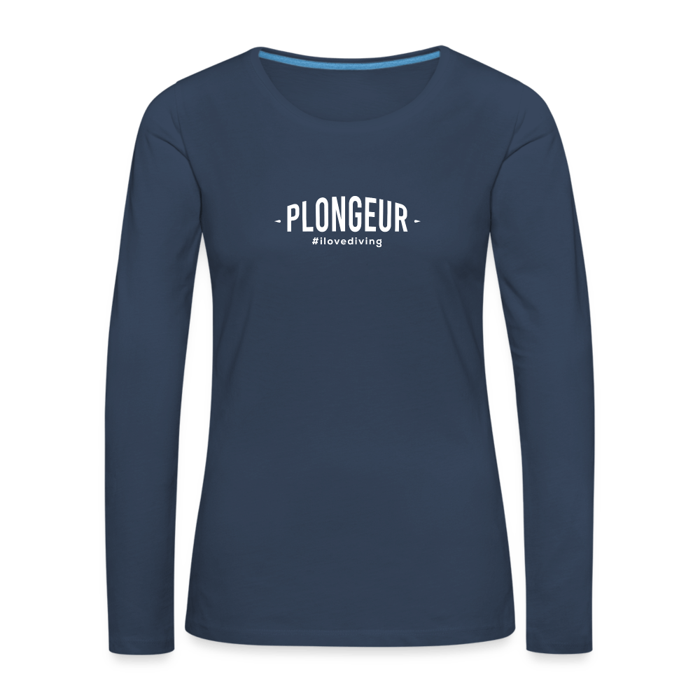 Plongeur - longsleeve (dames) - navy