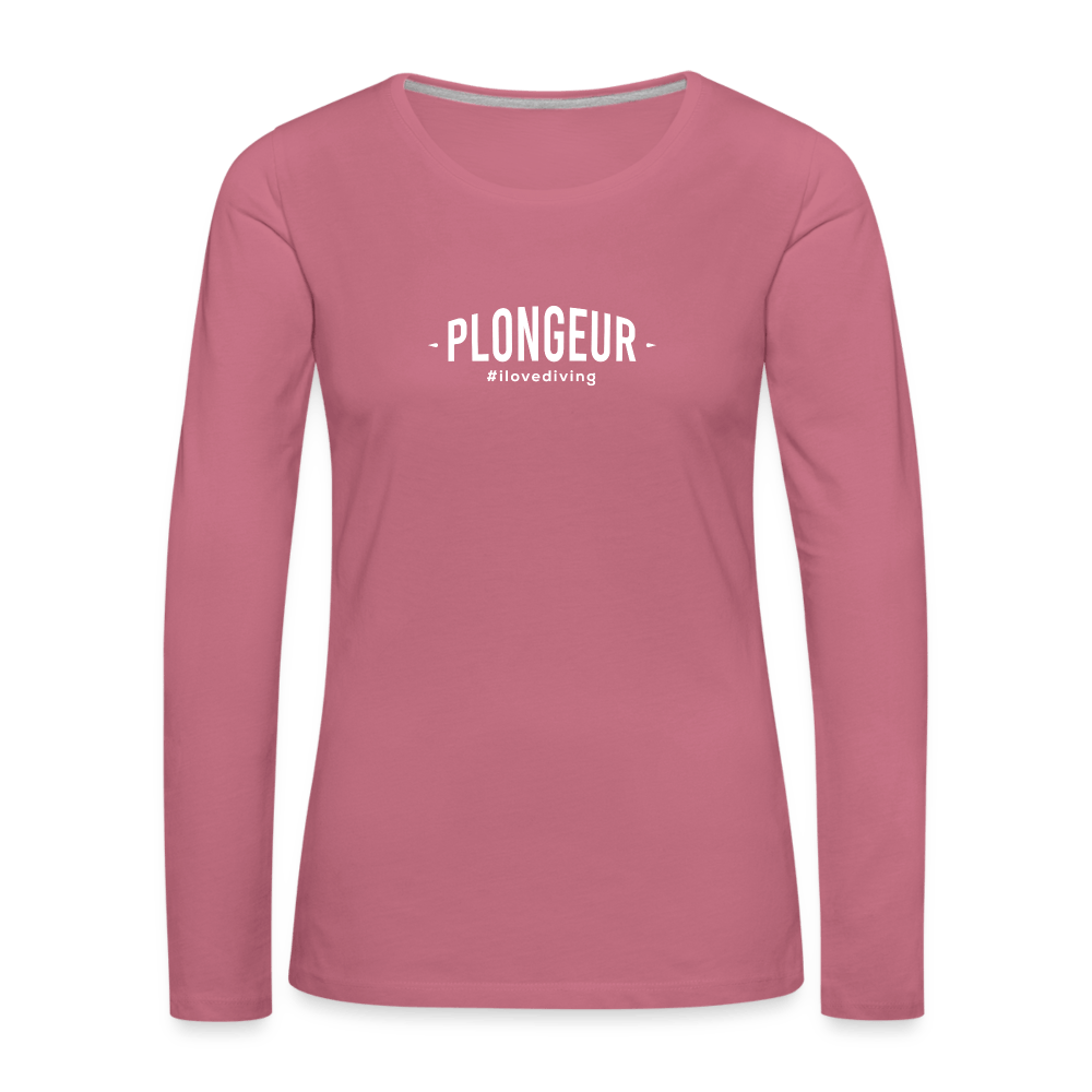Plongeur - longsleeve (dames) - mauve