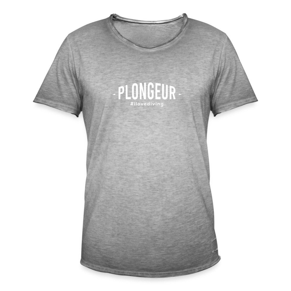 Plongeur II - T-shirt (heren) - vintage grey