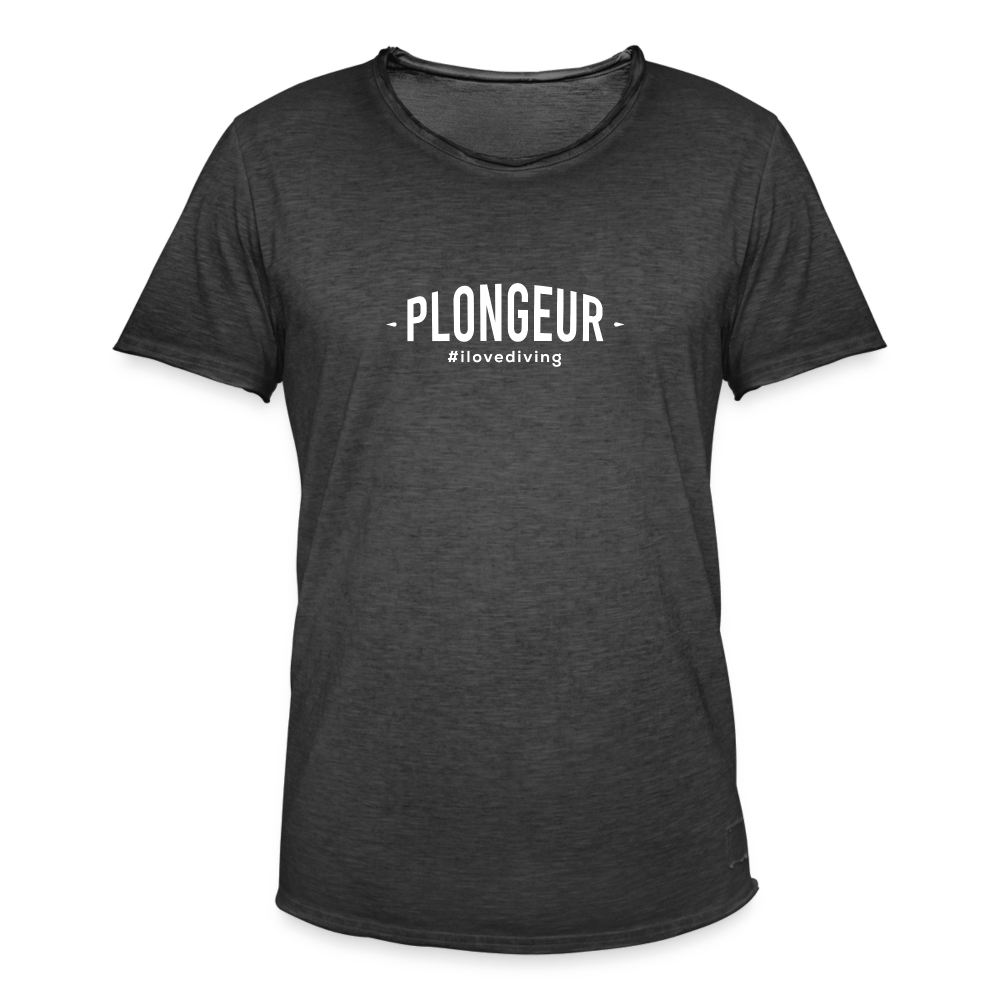 Plongeur II - T-shirt (heren) - washed black