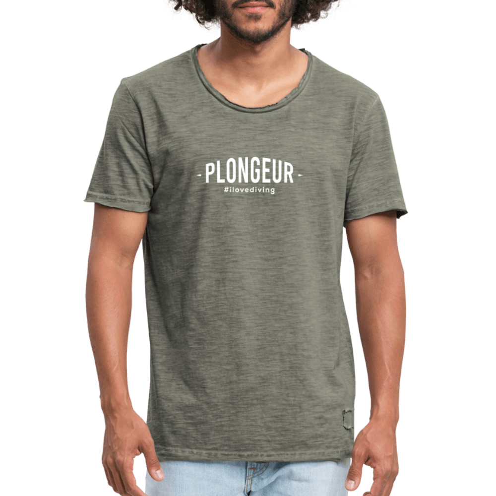 Plongeur II - T-shirt (heren) - vintage khaki